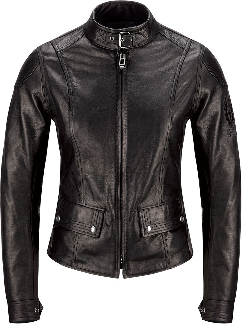 Image of Belstaff Calthorpe Veste en cuir de dames Noir 44
