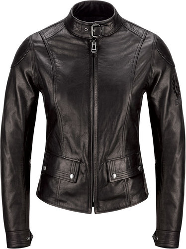 Belstaff Calthorpe Dames Leren Jas Zwart 50 belstaff kopen in de aanbieding