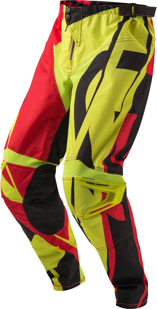 Acerbis Profile Pantalon Motocross Rouge Jaune 28