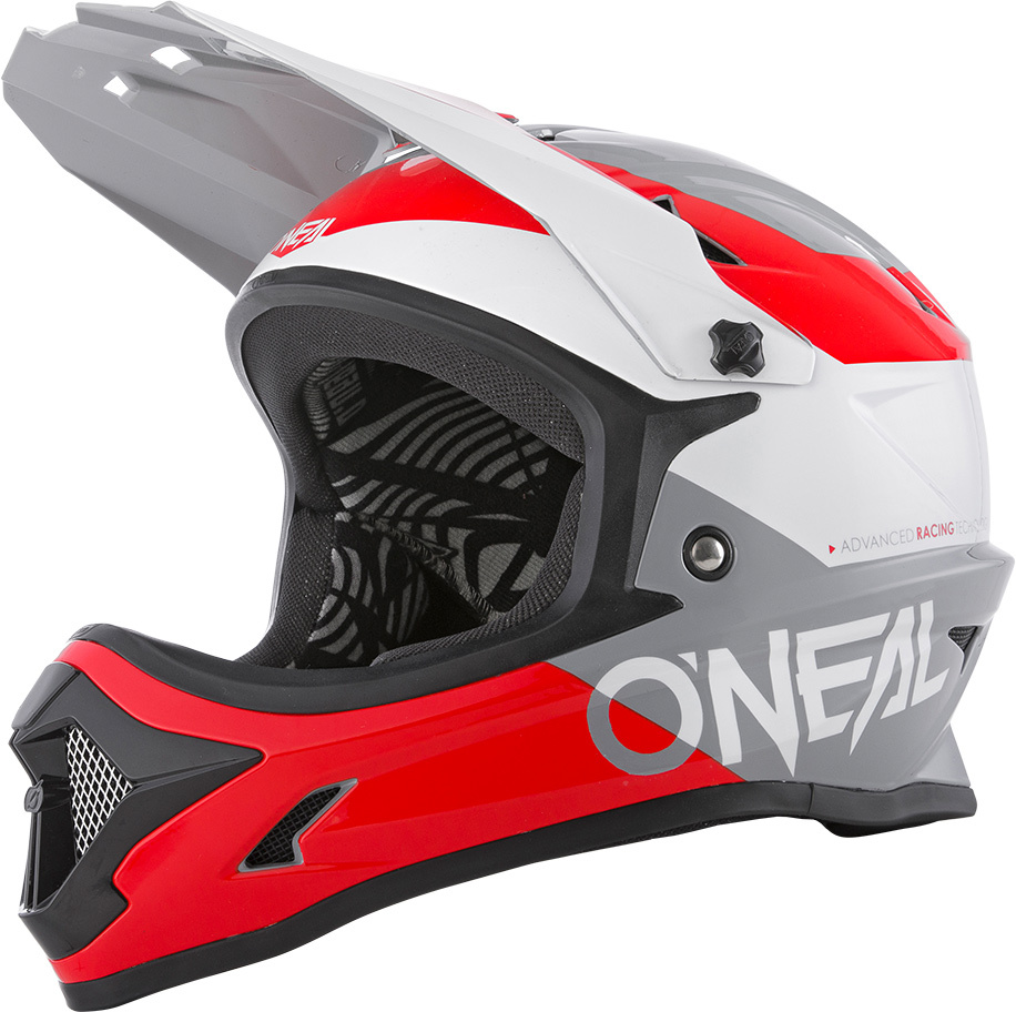 Oneal RL2 Bungarra Casque de descente Gris Blanc Rouge L