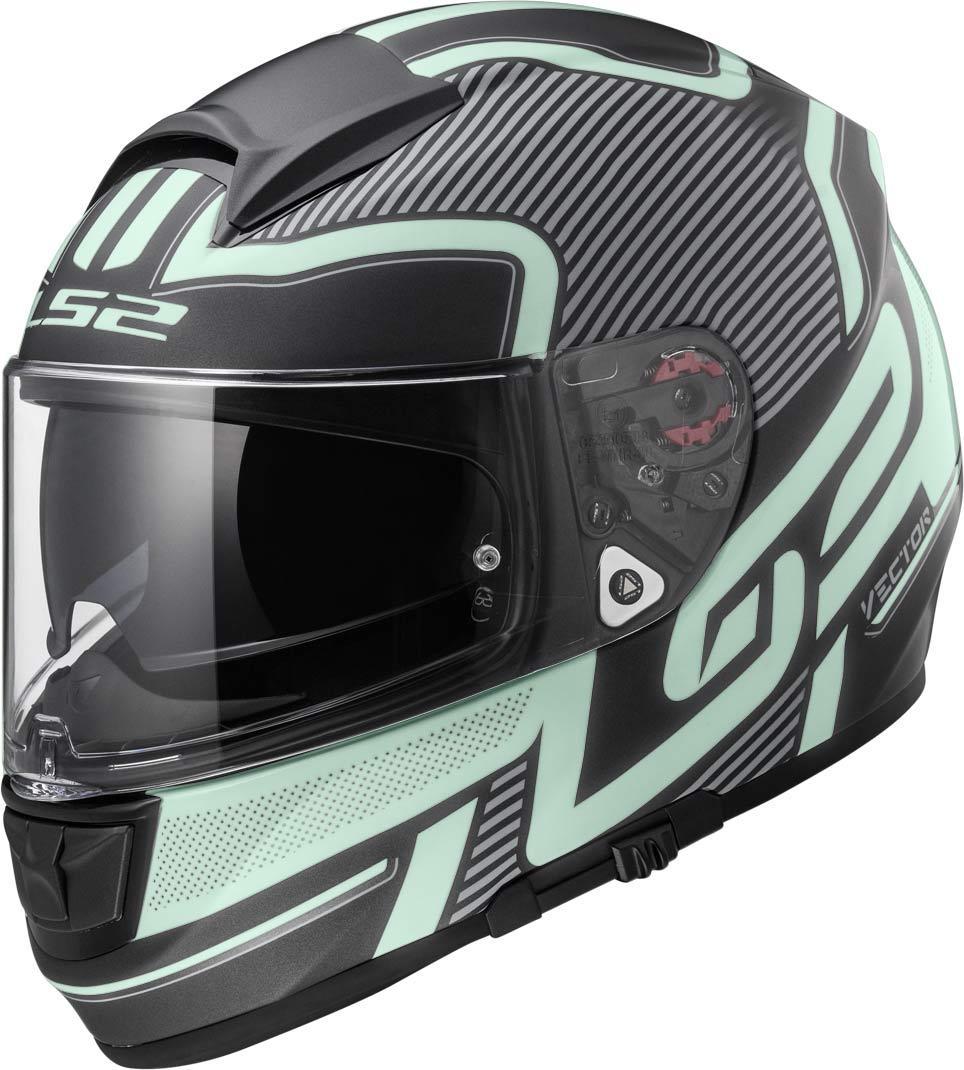 LS2 Vector FF397 Orion Casque Noir Vert 2XS