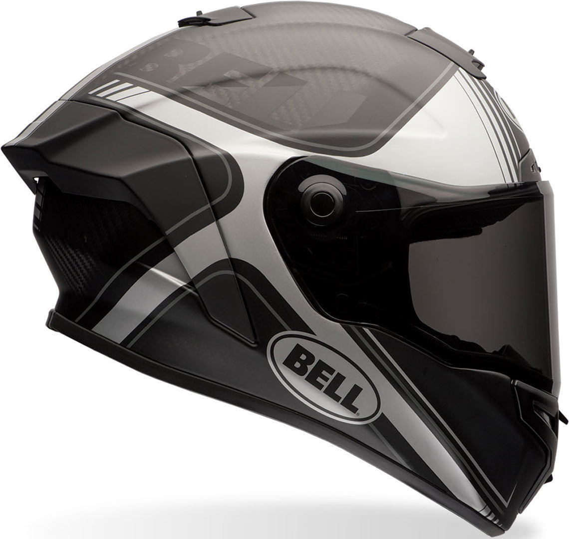 Bell Race Star Tracer Casque Noir Gris L