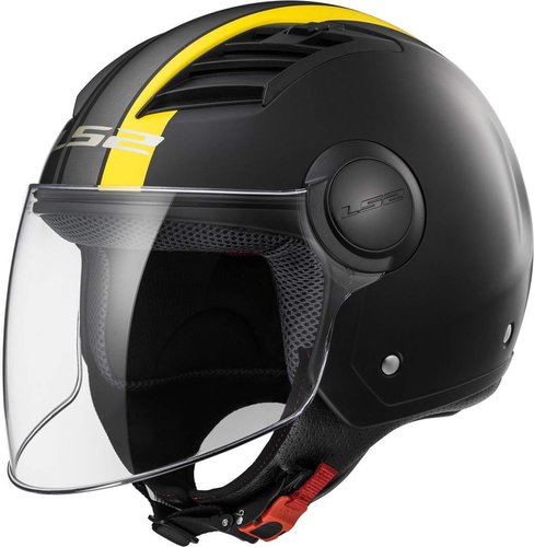 Ls2 Airflow L Metropolis Jet Helm Zwart Geel Xs ls2 kopen in de aanbieding