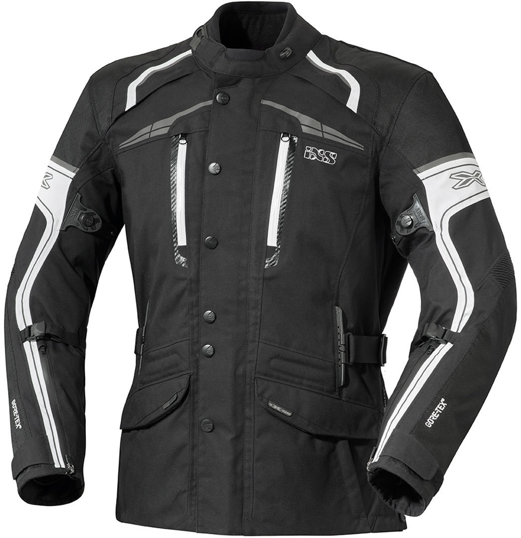 IXS Montgomery Gore-Tex Veste Textile Mesdames Noir Blanc XL