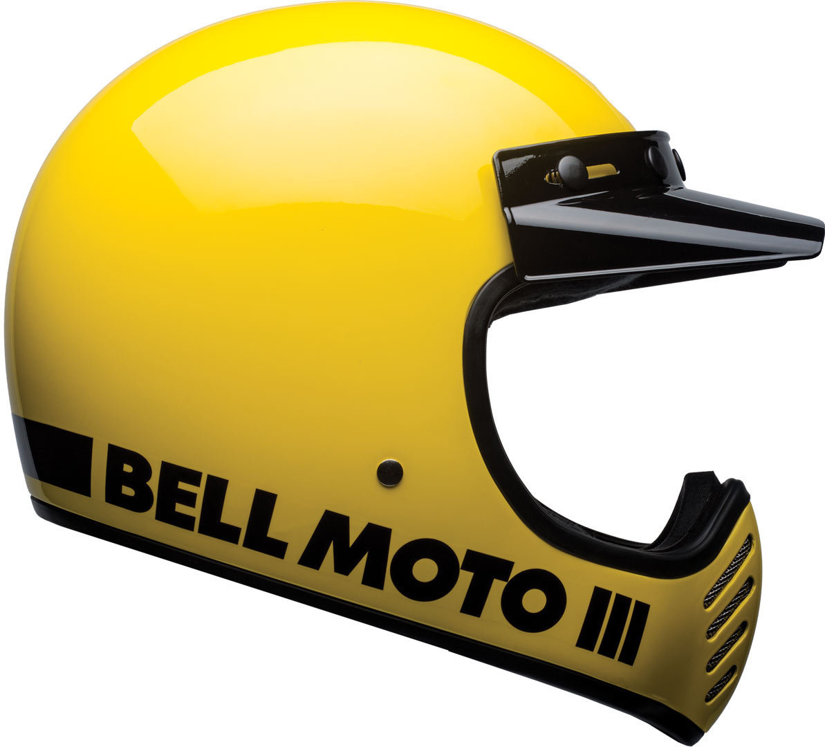 Bell Moto-3 Classic Casque de motocross Jaune XS