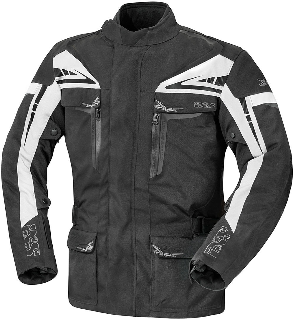 IXS Blade Veste textile Noir Blanc L