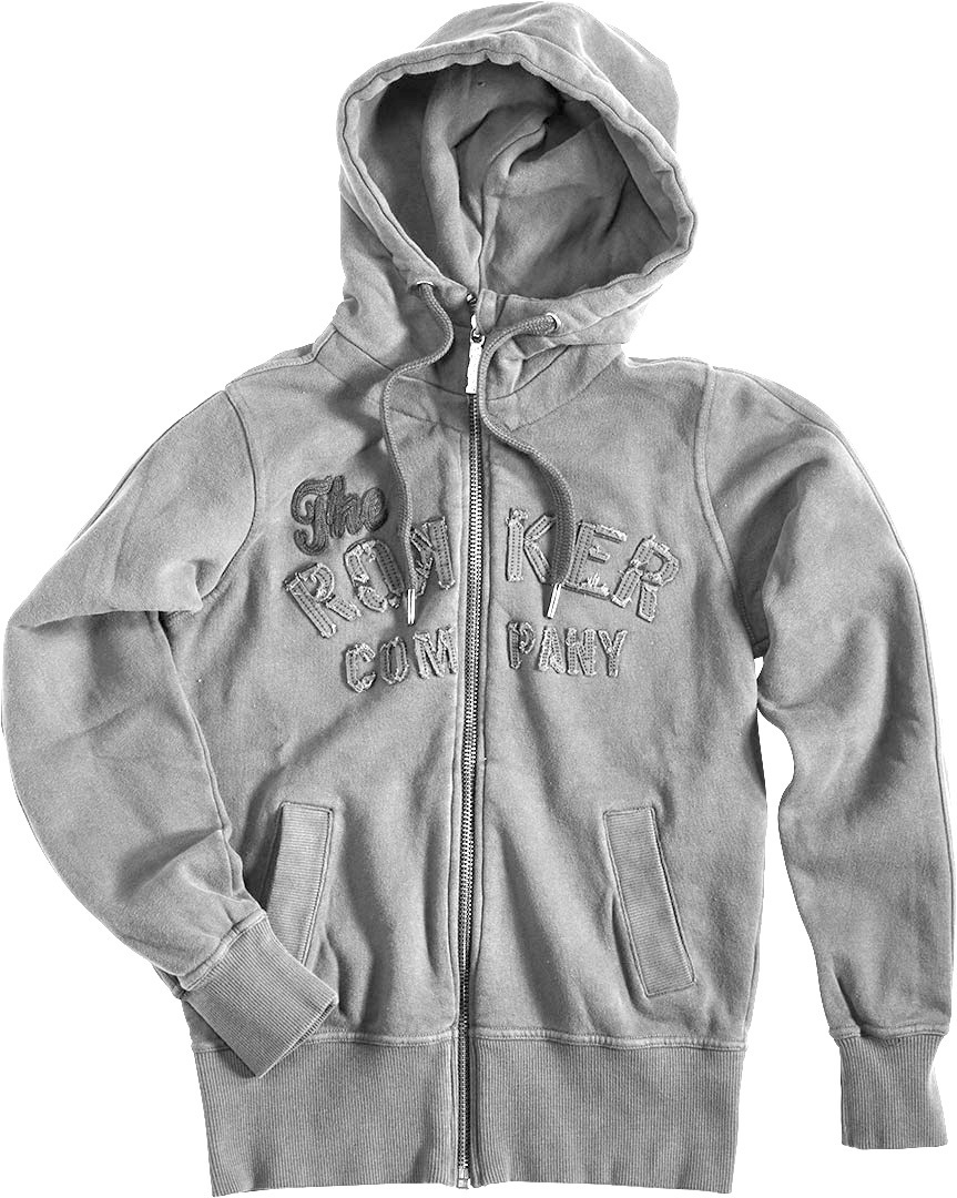 Rokker TRC Sweat à capuche pour dames Gris XS