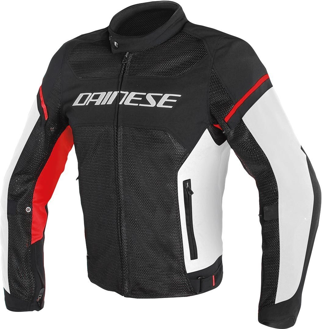 Dainese Air Frame D1 Tex Veste Textile moto Noir Blanc Rouge 52