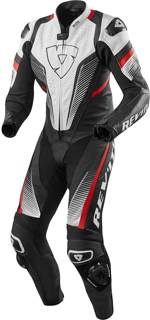 Revit Spitfire Combinaison de cuir d’une seule pièce Noir Blanc Rouge 54