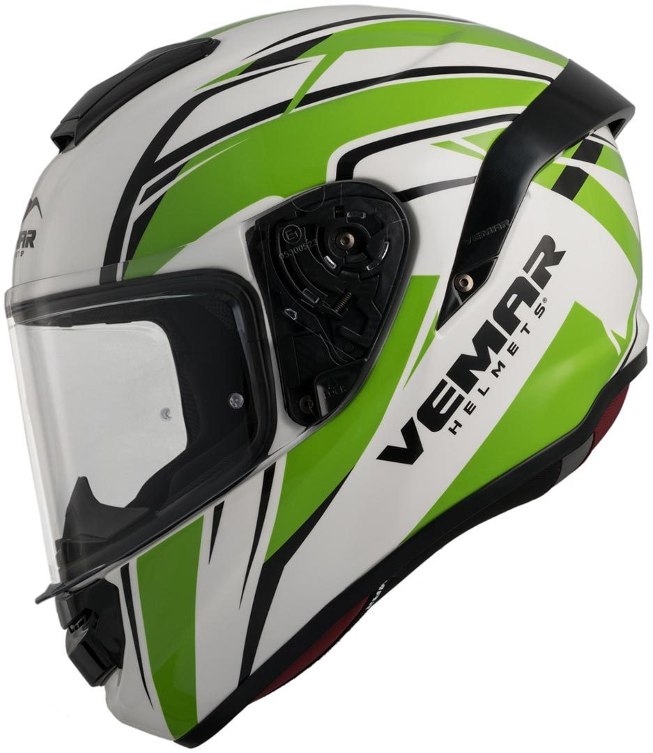 Vemar Hurricane Spark Casque Blanc Vert 2XL