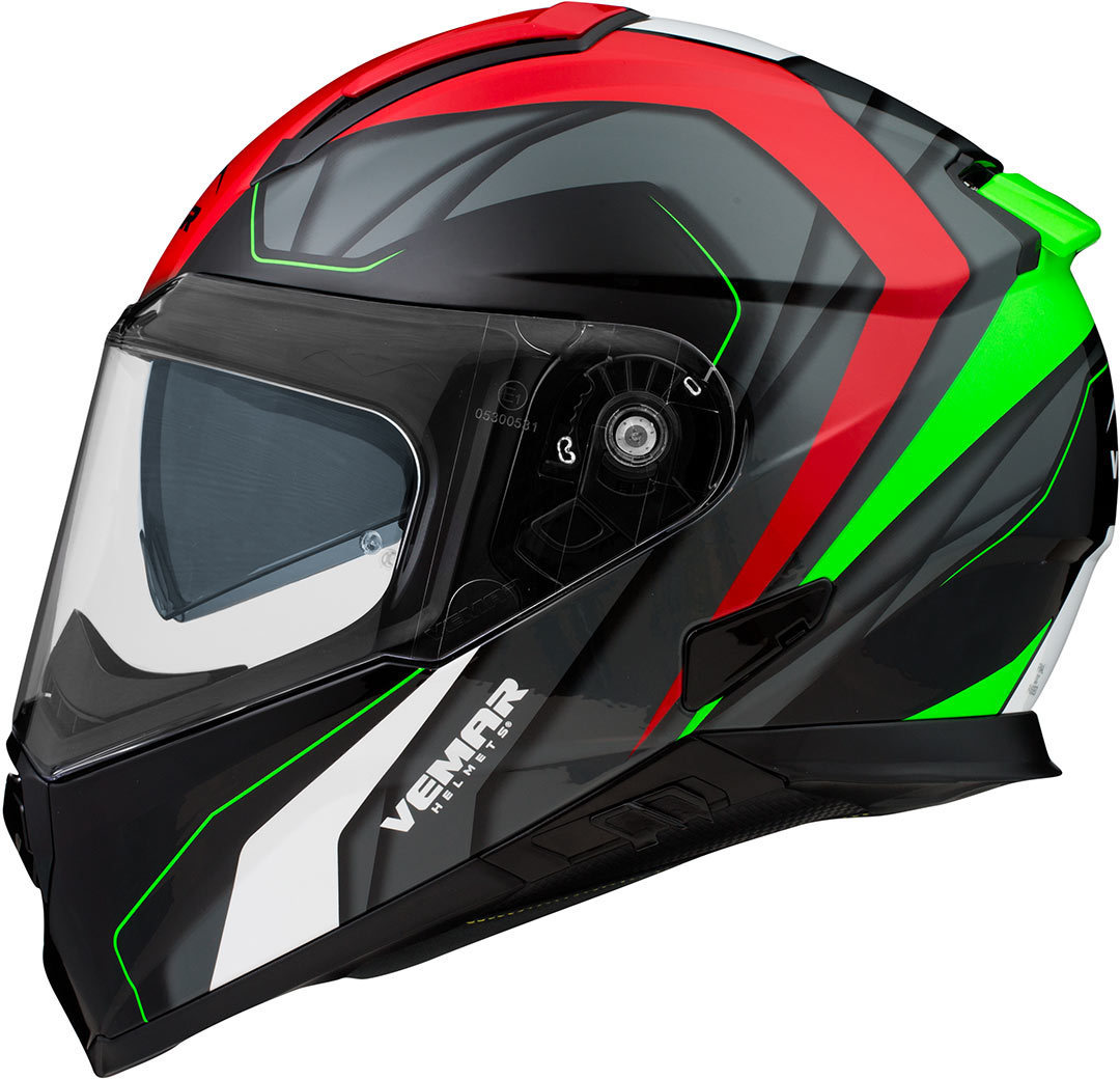 Image of Vemar Zephir JMC Casque Noir Rouge Vert 2XL