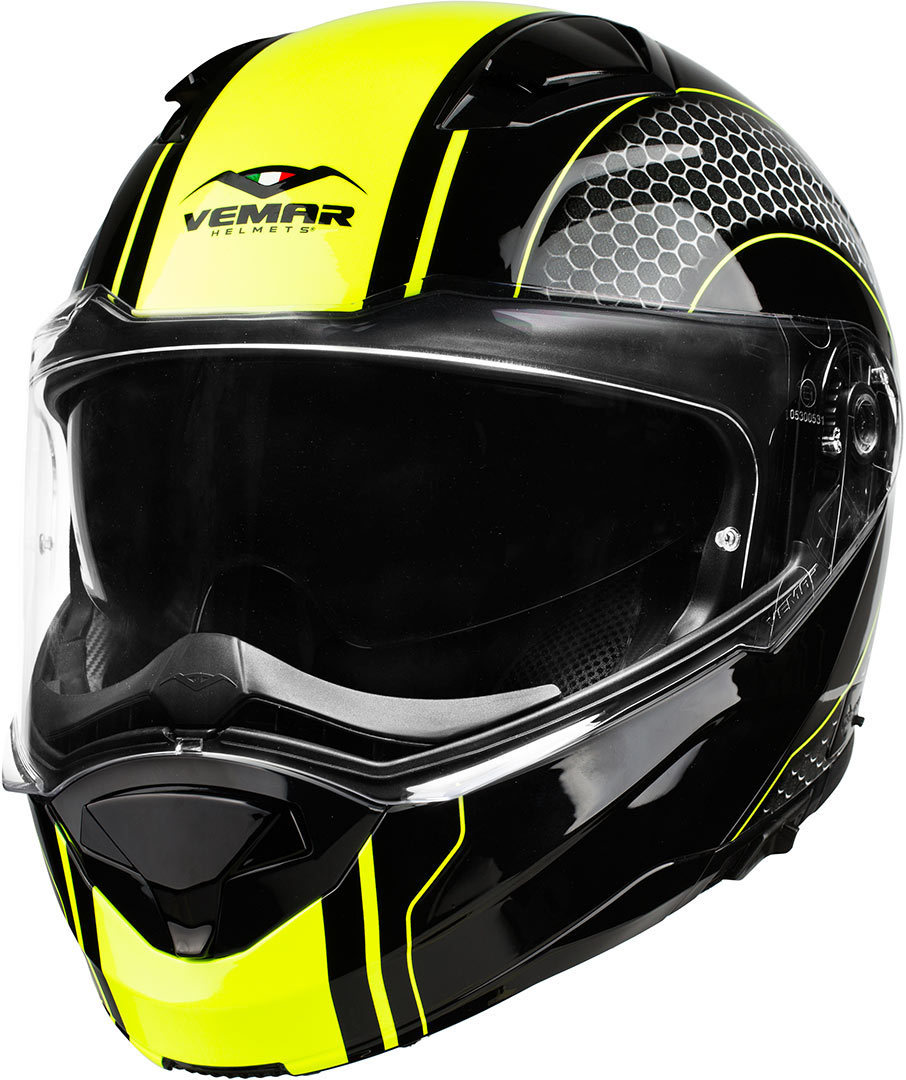Image of Vemar Sharki Hive casque Noir Jaune S