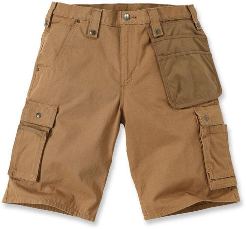 Carhartt Multi Pocket Ripstop Korte Broek Bruin 28 carhartt kopen in de aanbieding