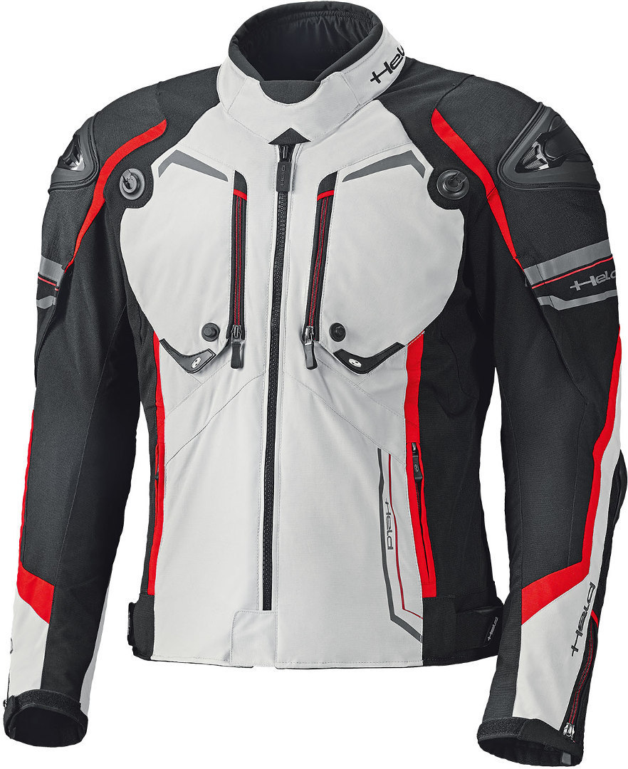 Held Blaze Veste textile Gris Rouge S