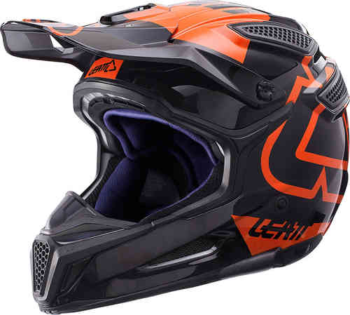 Leatt Gpx 55 Composite V15 Motorcross Helm Zwart Oranje leatt kopen in de aanbieding