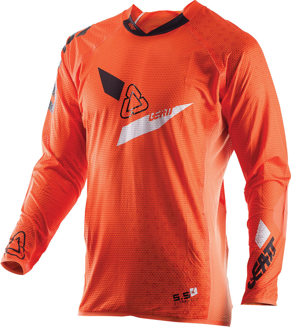 Leatt GPX 5.5 Ultraweld Maillot de motocross Noir Orange M