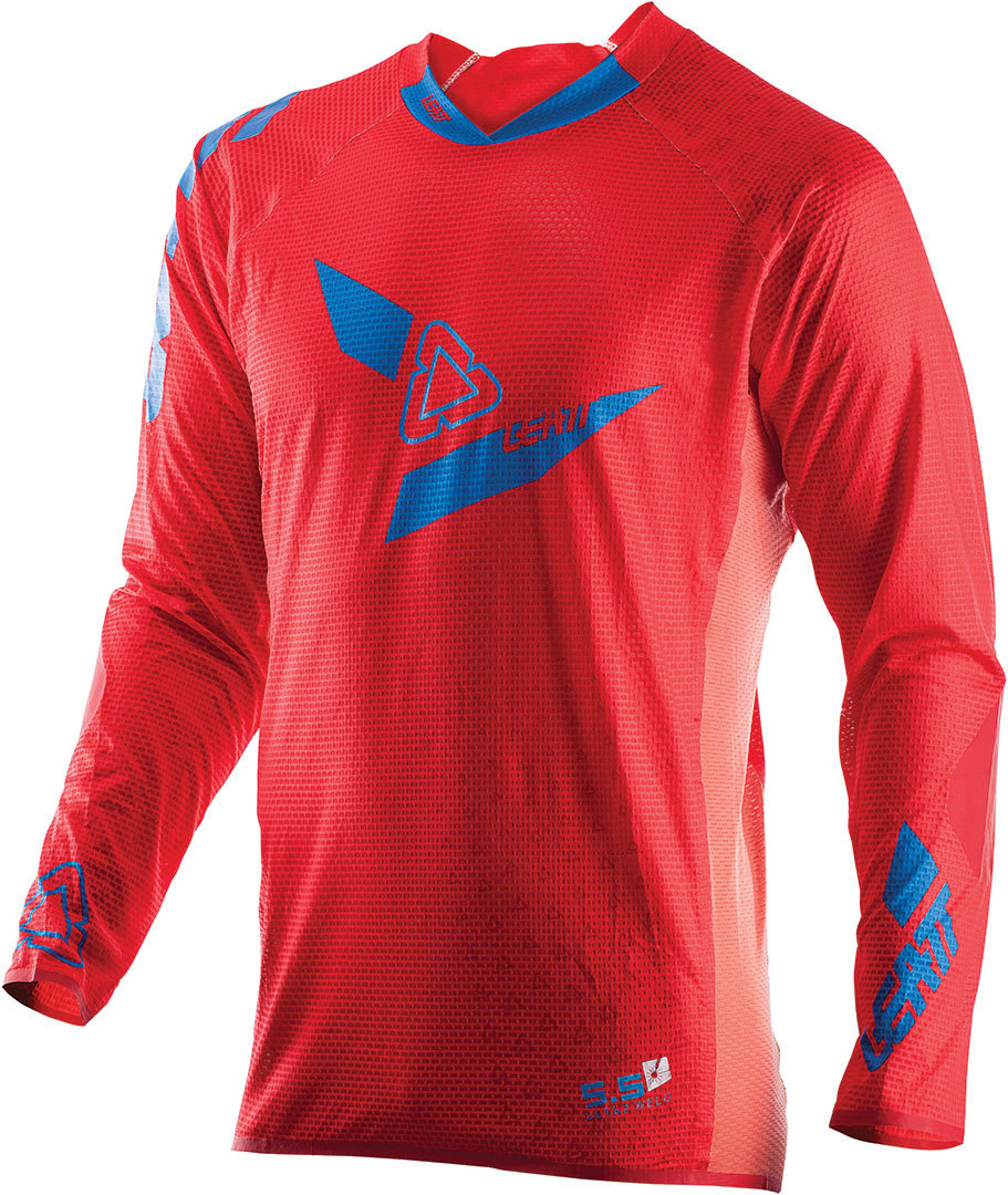 Leatt GPX 5.5 Ultraweld Maillot de motocross Rouge Bleu M