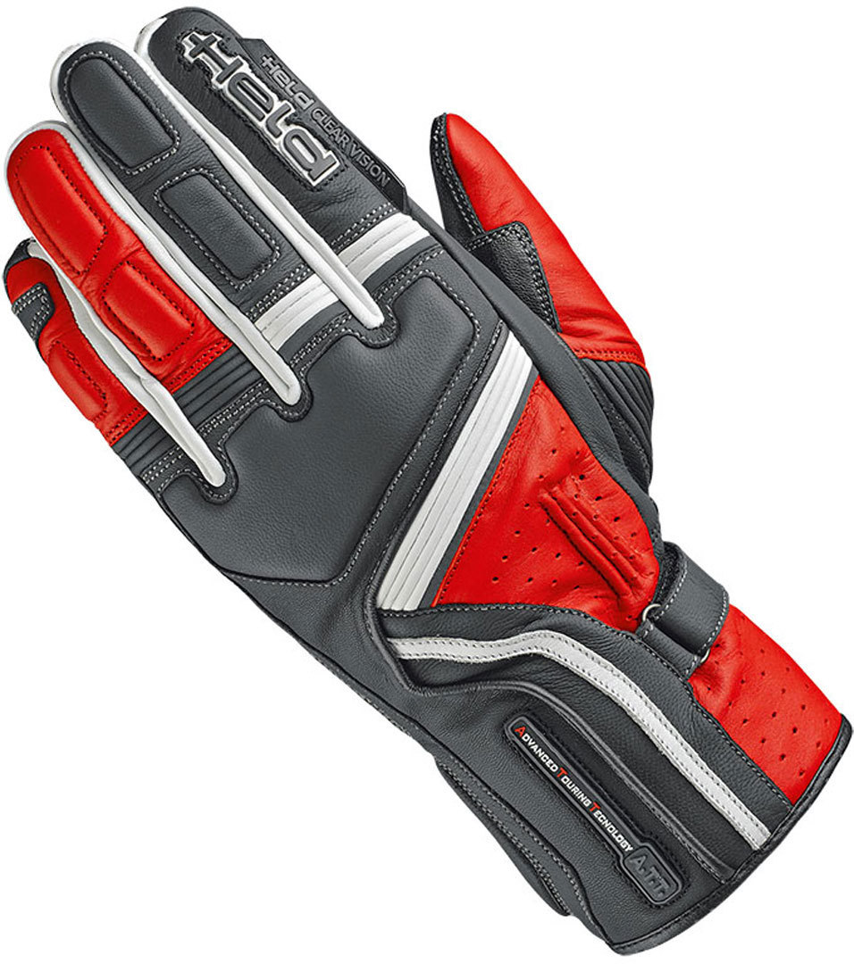 Held Travel 5 Gants de moto Noir Rouge S