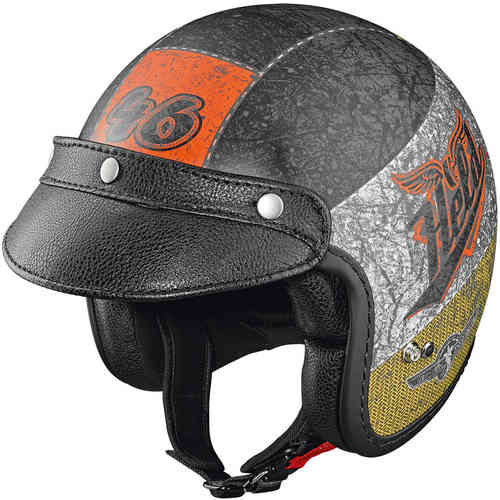 Held Black Bob Jet Helmet Design Crushed Helm Verpletterd Zwart Oranje held kopen in de aanbieding Held Black Bob Jet Helmet Design Crushed Helm Verpletterd Zwart Oranje held kopen in de aanbieding