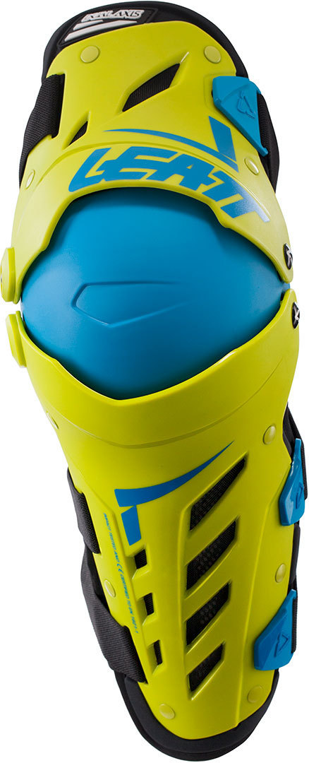 Image of Genouillères Leatt DUAL AXIS - LIME BLUE 2021