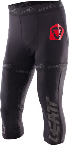 Leatt Knee Brace Korte Broek Zwart Rood M leatt kopen in de aanbieding