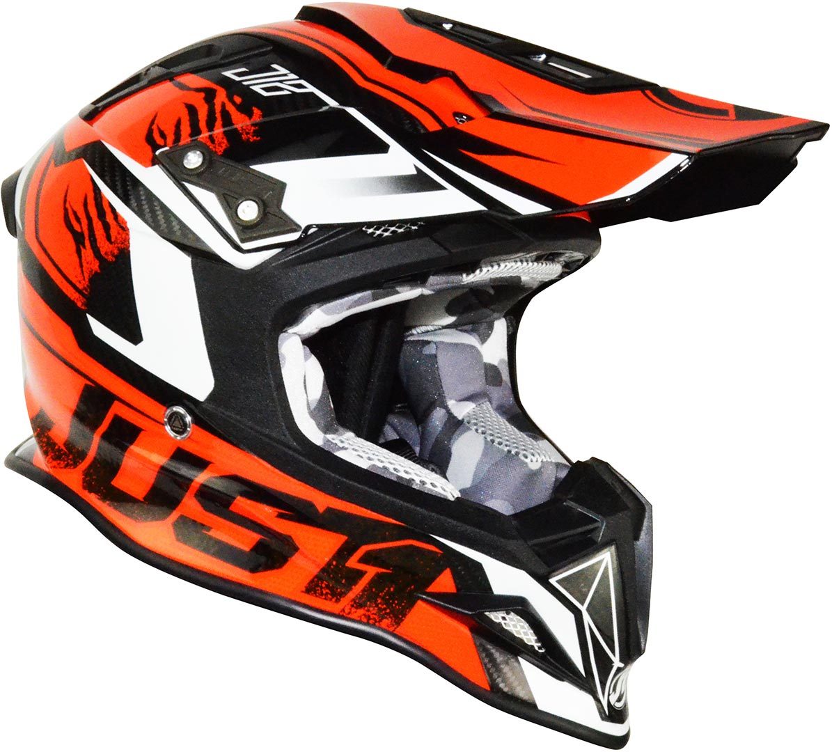 Image of Just1 J12 Dominator Casque de motocross Orange XS