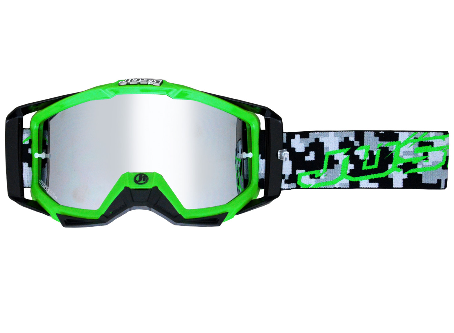 Image of Just1 Iris Lunettes de protection Noir Vert unique taille