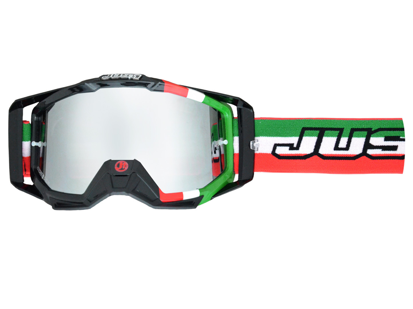Image of Just1 Iris Lunettes de protection Noir Blanc Vert unique taille