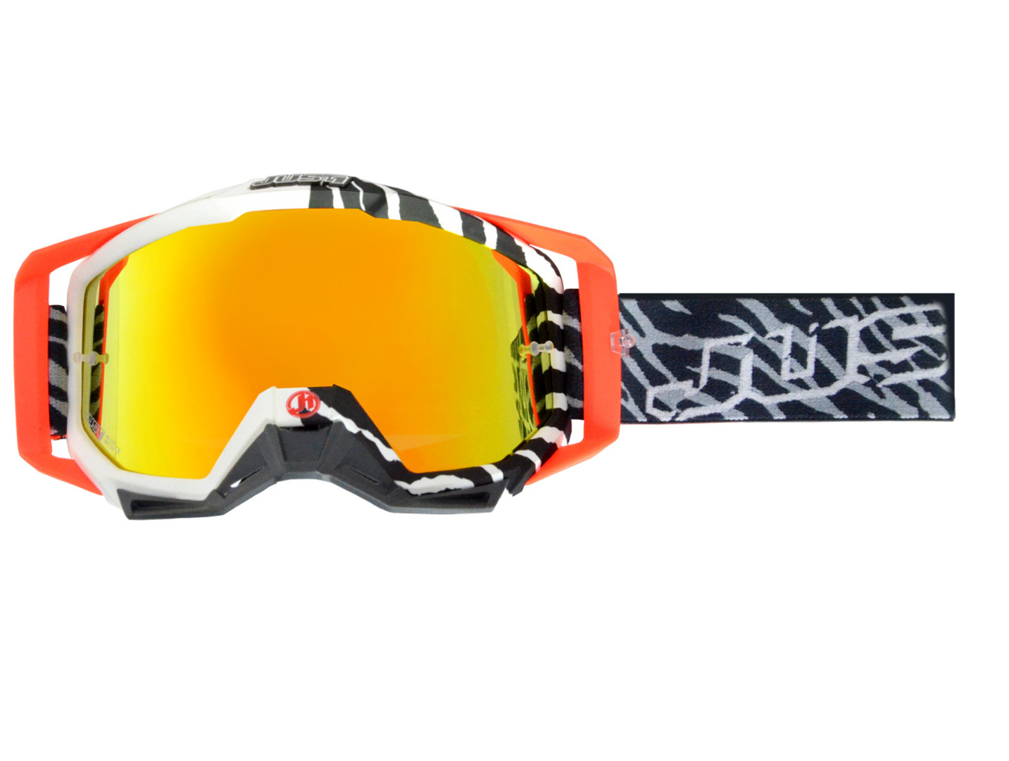 Image of Just1 Iris Lunettes de protection Noir Blanc Orange unique taille