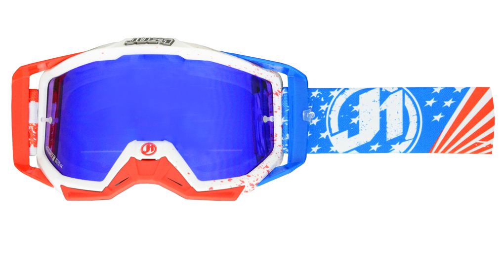 Image of Just1 Iris Lunettes de protection Rouge Bleu unique taille