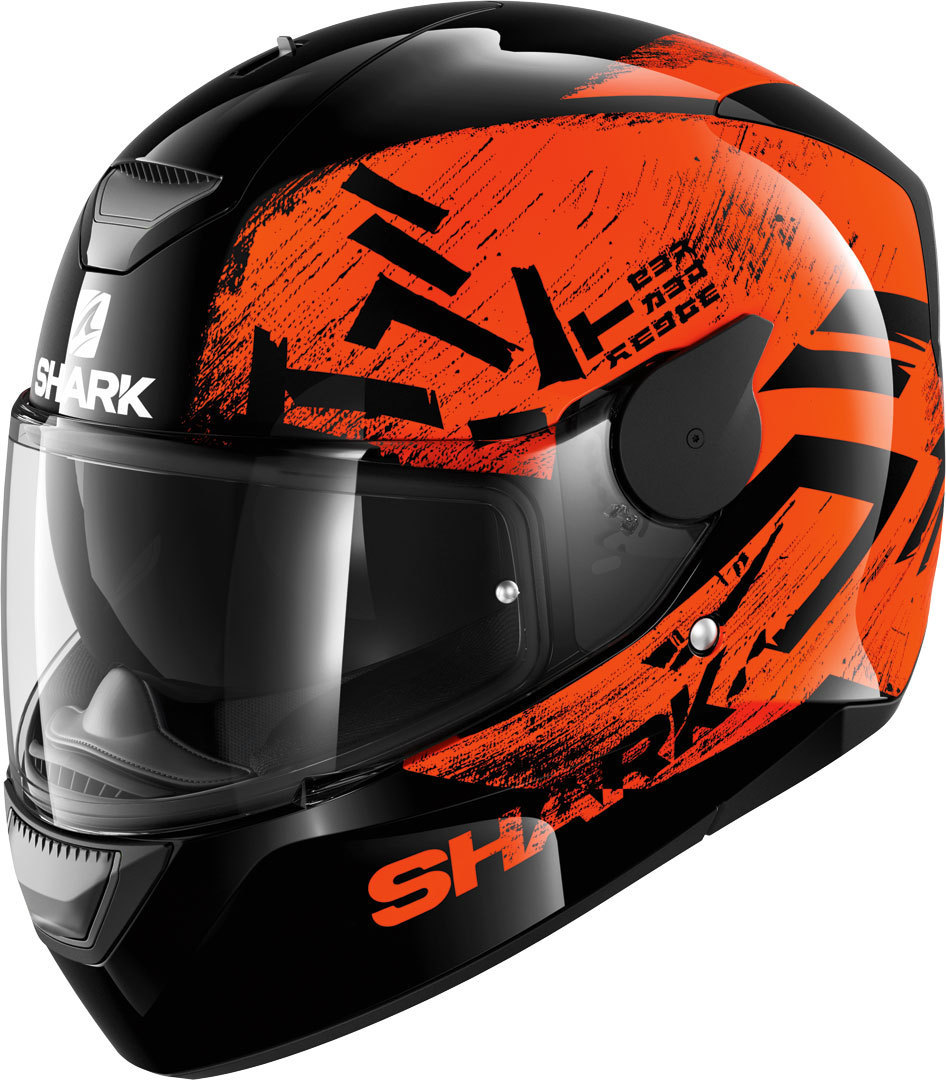 Shark D-Skwal Hiwo Casque Noir Orange XL