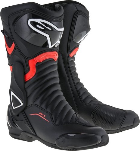 Alpinestars Smx 6 V2 Drystar Motor Laarzen Zwart Rood 37 alpinestars kopen in de aanbieding
