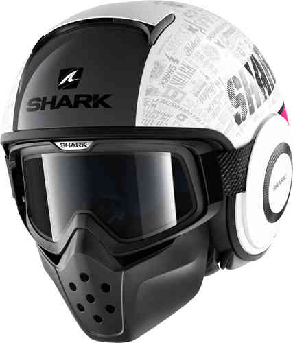 Shark Drak Tribute Rm Jet Helm Wit Donkerrood shark kopen in de aanbieding Shark Drak Tribute Rm Jet Helm Wit Donkerrood shark kopen in de aanbieding