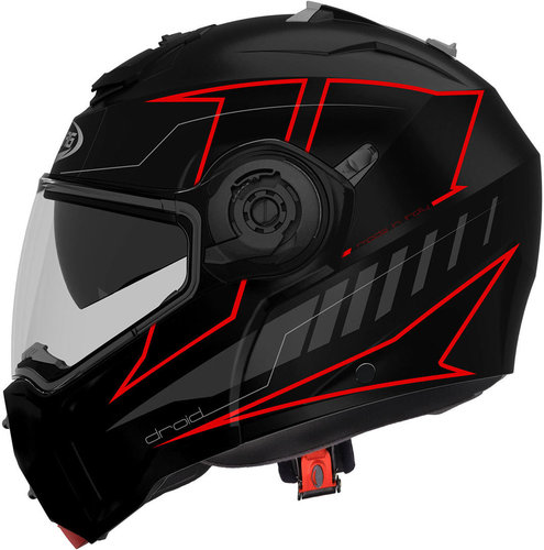 Caberg Droid Blaze Helm Zwart Rood Xs caberg kopen in de aanbieding