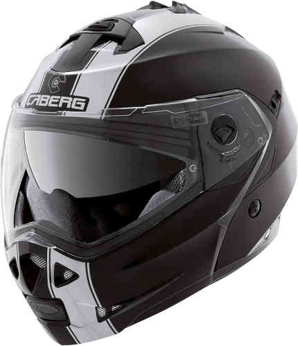 Caberg Duke Ii Legend Flip Up Helm Zwart Wit caberg kopen in de aanbieding