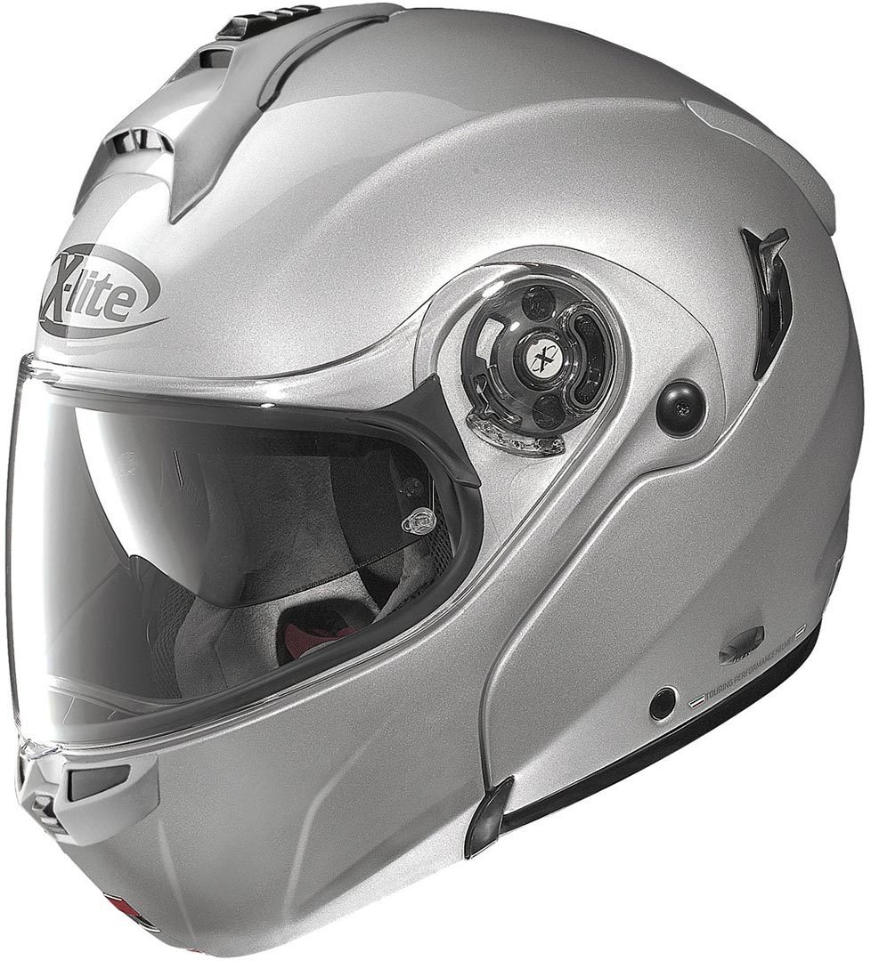 Image of X-Lite X-1004 Elegance N-Com Casque Argent 2XL