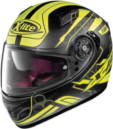 Xlite X Lite X 661 Honeycomb N Com Helm Zwart Geel xlite kopen in de aanbieding