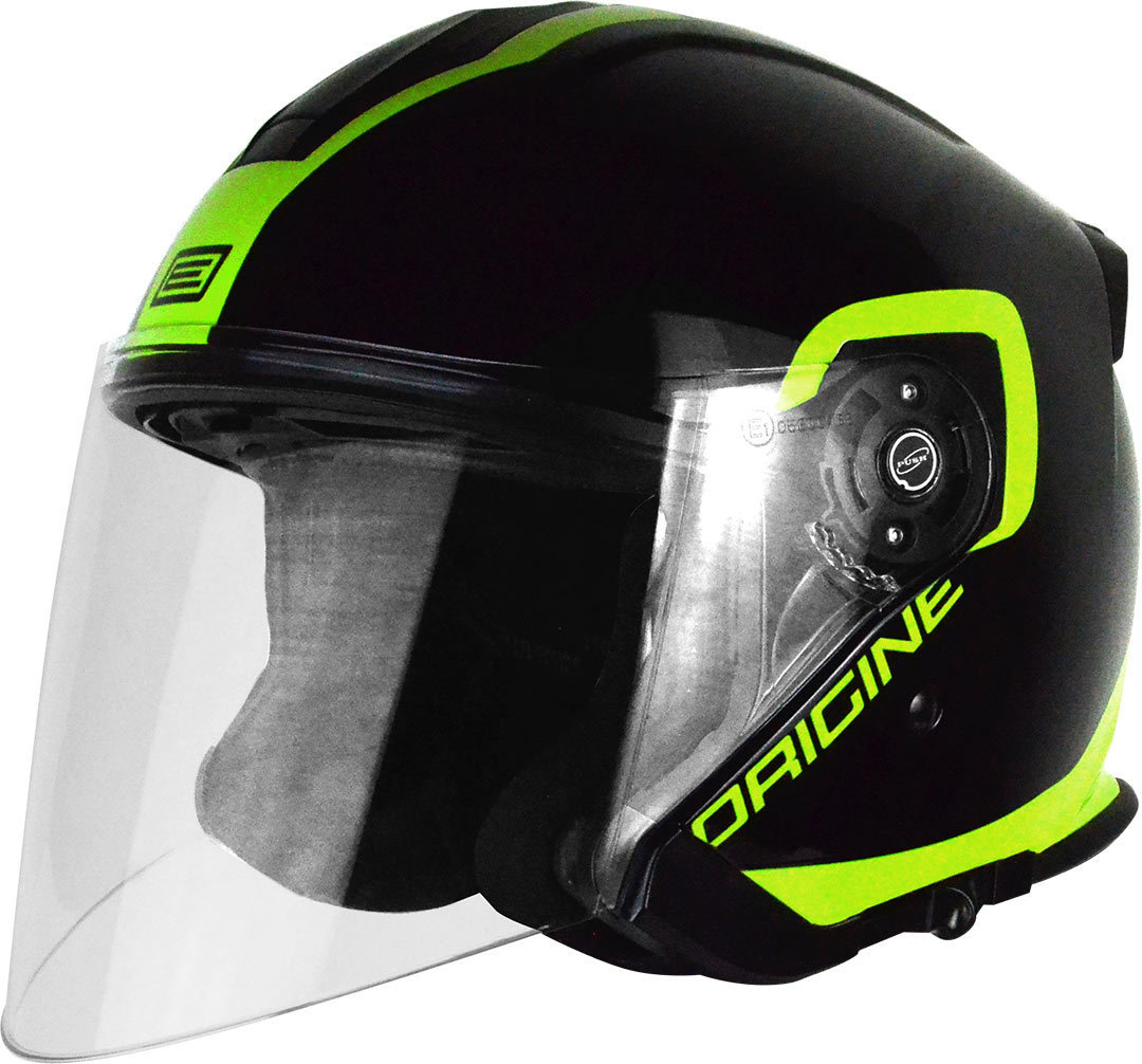 Origine Palio Flow Casque jet Noir Jaune S