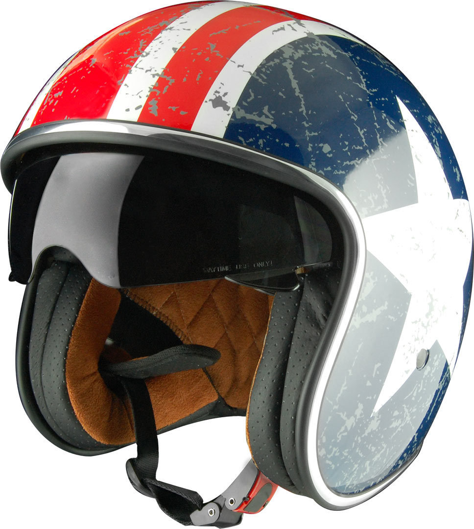 Origine Sprint Rebel Star Casque jet Rouge Bleu XS