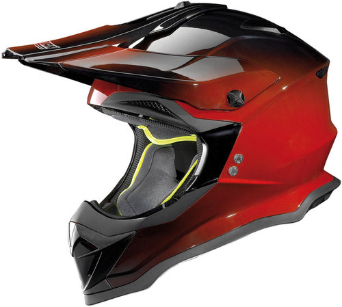 Nolan N53 Fade Motorcross Helm Zwart Rood Xl nolan kopen in de aanbieding