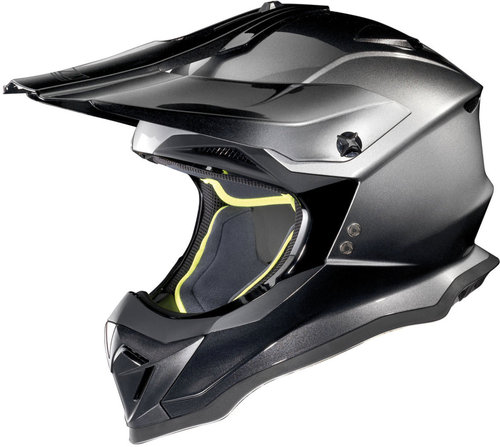 Nolan N53 Fade Motorcross Helm Zwart Zilver nolan kopen in de aanbieding