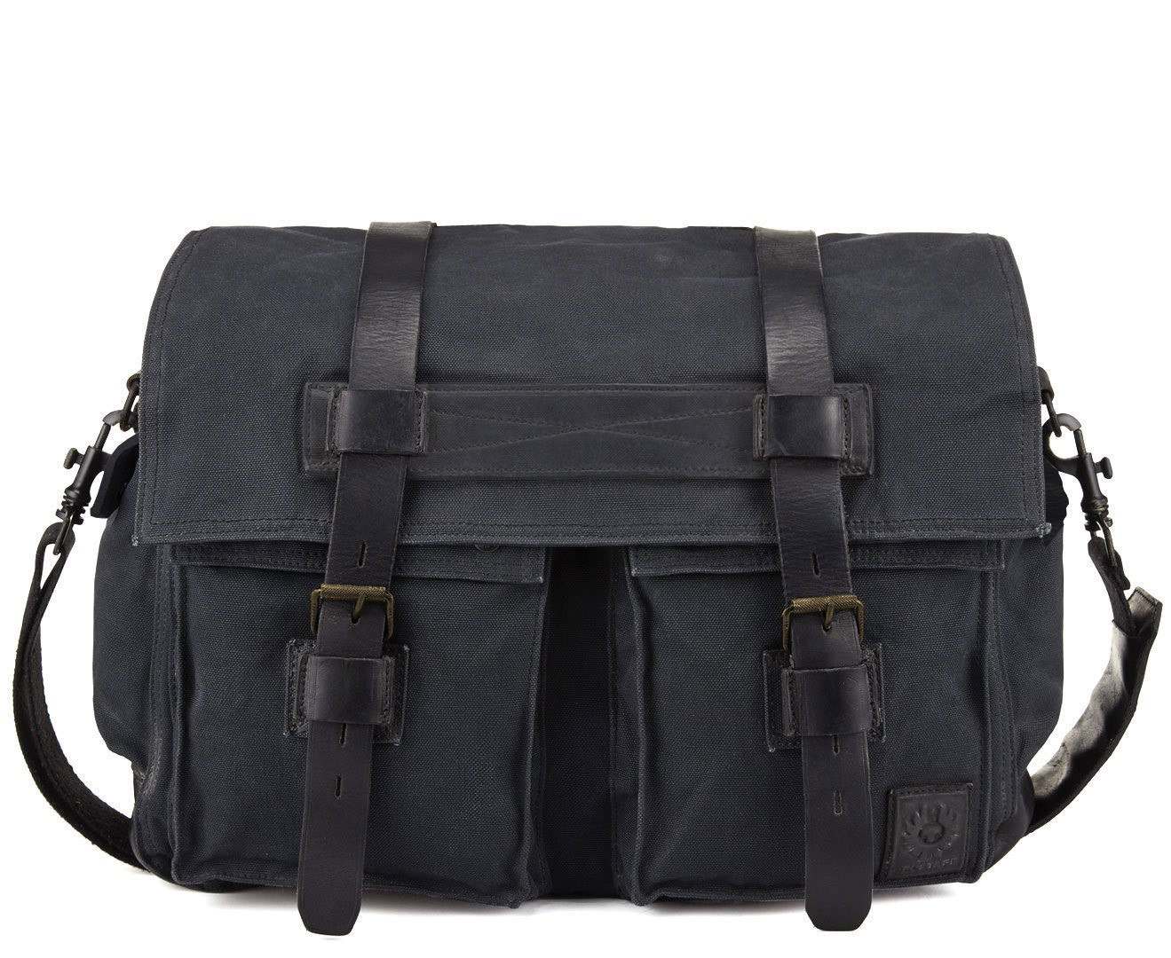 Image of Belstaff Colonial Messanger Sac Noir unique taille