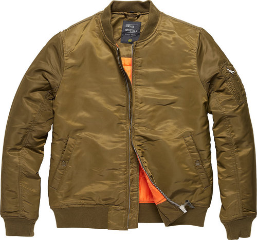 Vintage Industries Westford Ma1 Jas Groen vintage industries kopen in de aanbieding