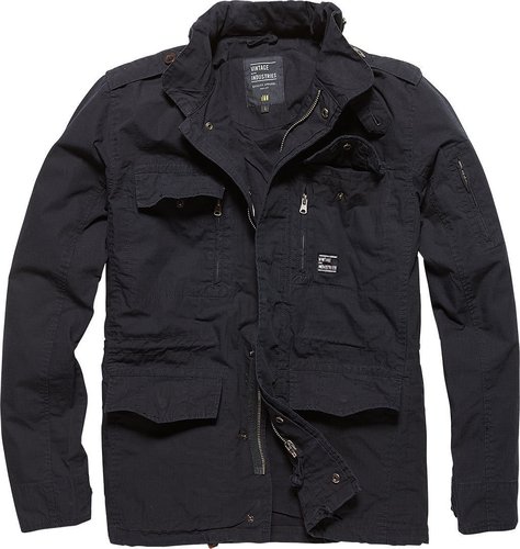 Vintage Industries Cranford Jas Blauw vintage industries kopen in de aanbieding