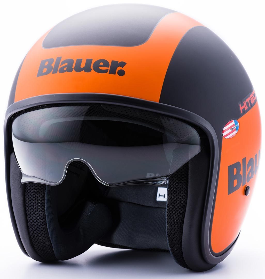Blauer Pilot 1.1 Graphic G Casque jet Noir Orange M