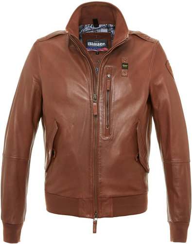 Blauer Usa Boston Leren Jas Bruin Xl blauer kopen in de aanbieding