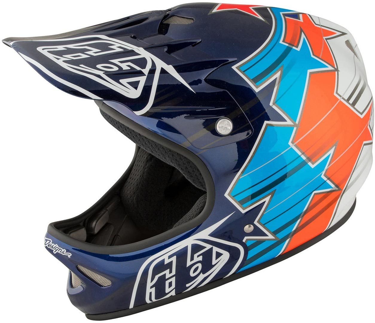Troy Lee Designs D2 Fusion Casque de vélo Bleu M L