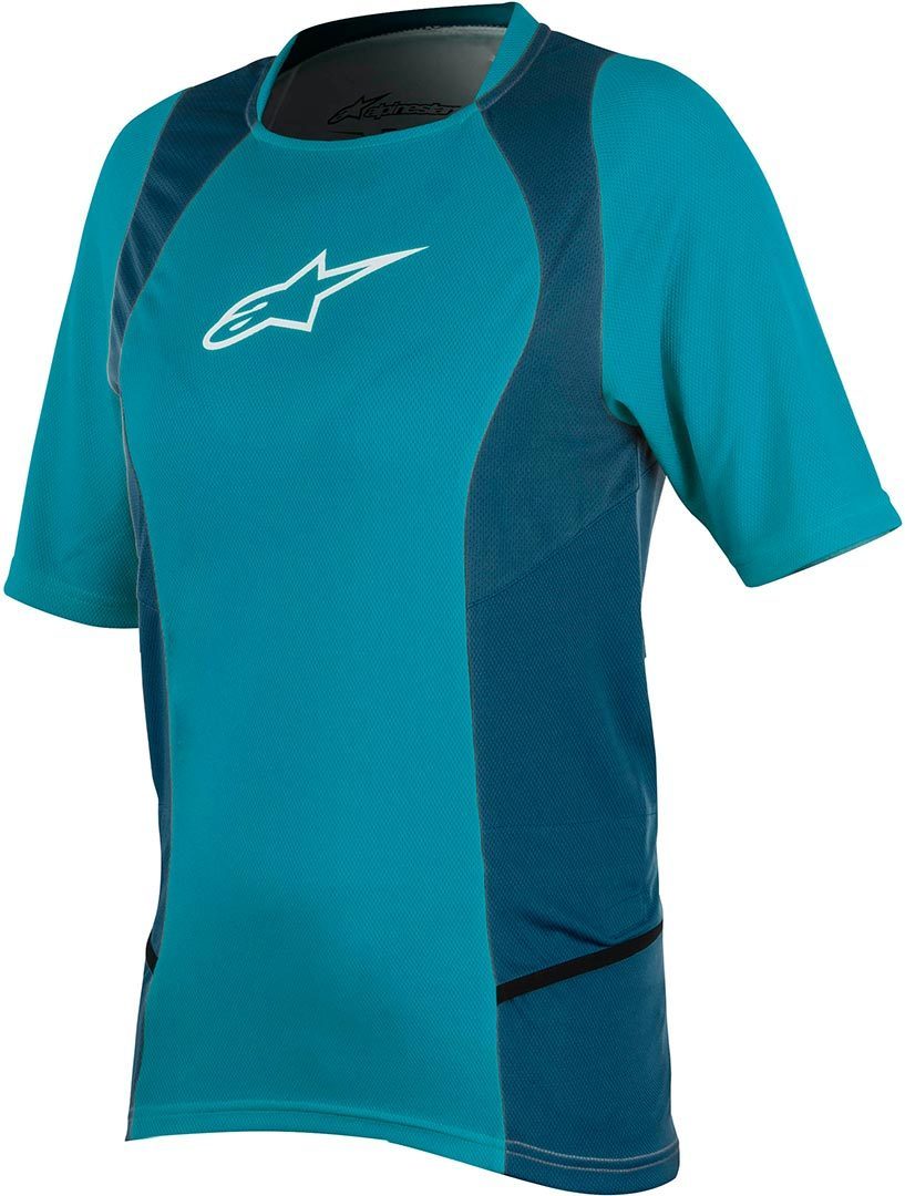 Alpinestars Stella Drop 2 SS Maillot de vélo dames Blanc Bleu XS