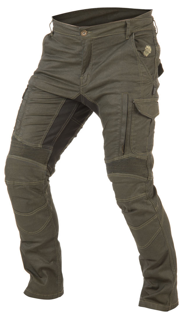 Image of Trilobite Acid Scrambler Jeans de moto Vert Brun 40