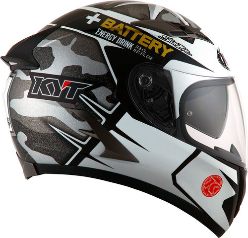 Kyt Falcon Espargaro Replica Helm Grijs Wit kyt kopen in de aanbieding